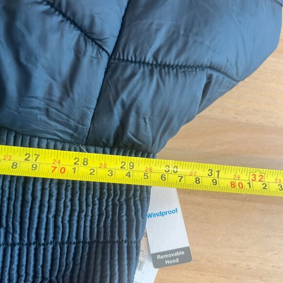 Time and Tru Womens Plus Size 3X Quilted Bubble Jacket Black Windproof - Picture 11 of 12